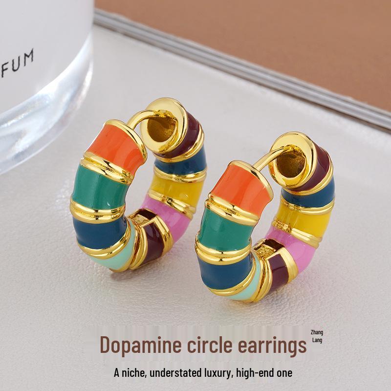 Exquisite Rainbow Earrings: Niche Design Hoops, Cuffs, and Stylish Studs for Women - Perfect for Autumn and Winter
Exquisite Rainbow Earrings: Niche Design Hoops, Cuffs, and Stylish Studs for Women - Perfect for Autumn and Winter