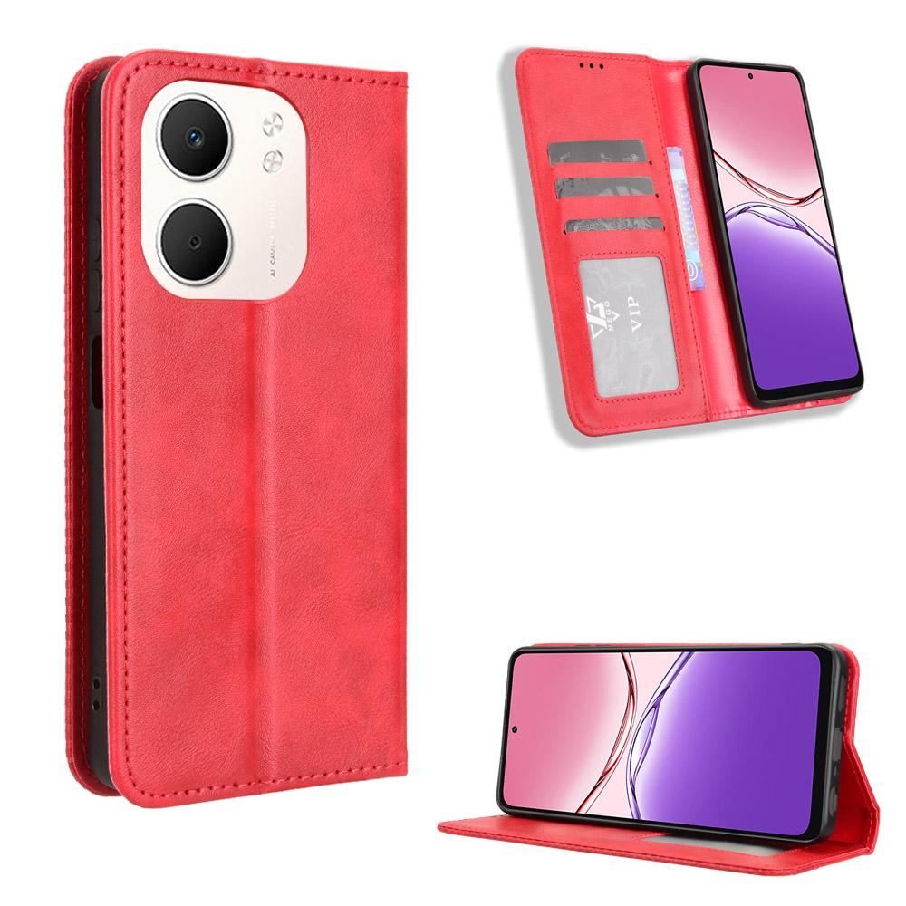 For Oppo A5x 5G/Oppo A5x 4G Leather Case Wallet Stand Retro Texture Phone Cover Red
For Oppo A5x 5G/Oppo A5x 4G Leather Case Wallet Stand Retro Texture Phone Cover Red
