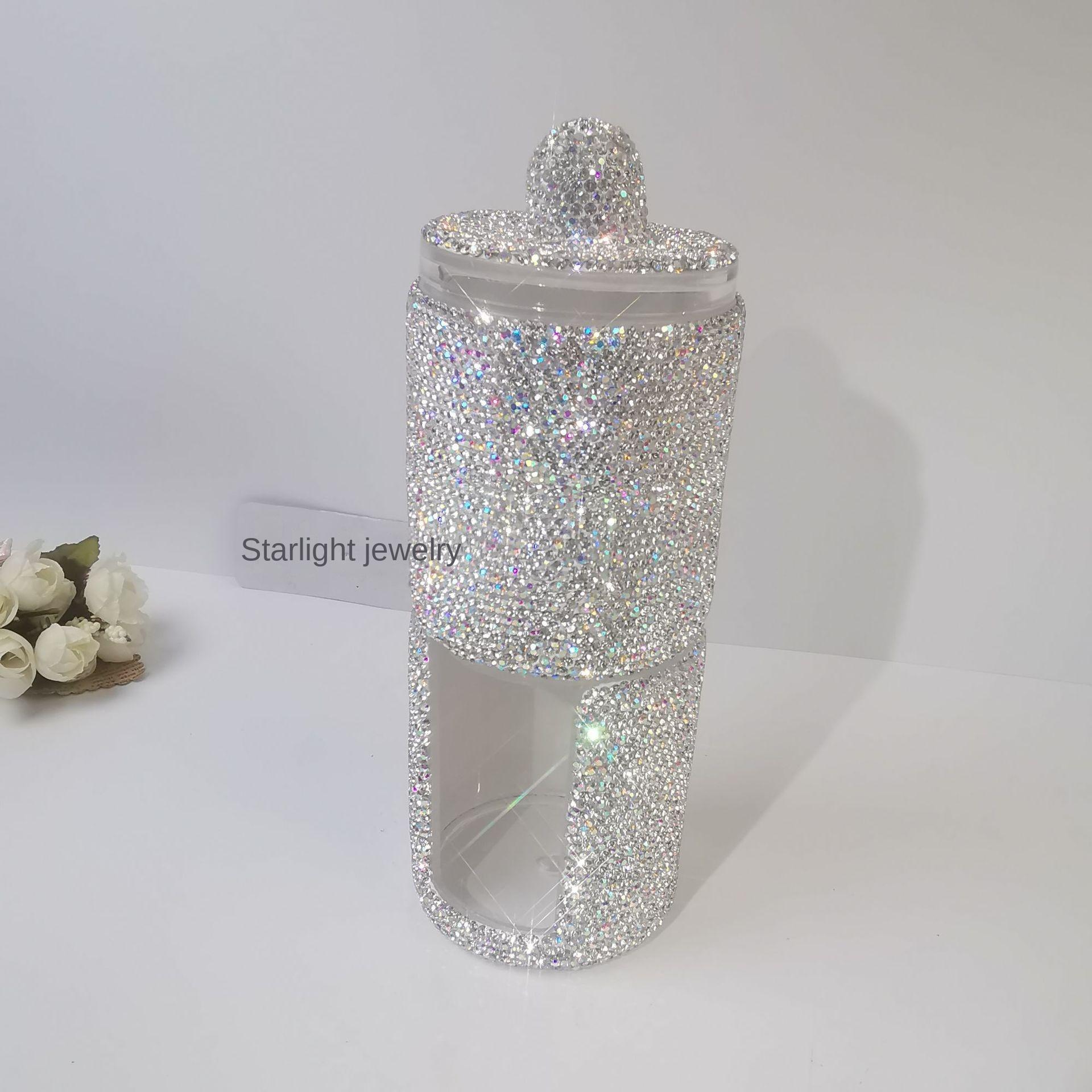 Роскошный органайзер для акриловых кистей с крышкой, сверкающие стразы, косметический органайзер для макияжа, круглый контейнер для хранения 7x7x20cm
Роскошный органайзер для акриловых кистей с крышкой, сверкающие стразы, косметический органайзер для макияжа, круглый контейнер для хранения 7x7x20cm