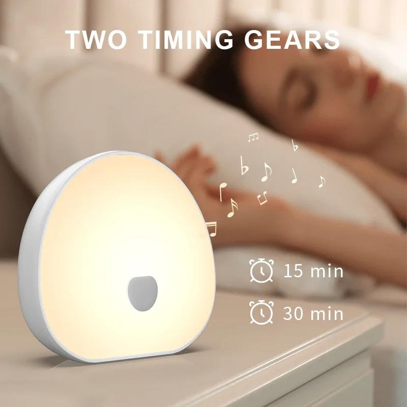Portable LED Night Light with 10 Natural White Noises Sleep Sound Machine Type-C Rechargeable Timer Nursery Bedroom Relaxation
Portable LED Night Light with 10 Natural White Noises Sleep Sound Machine Type-C Rechargeable Timer Nursery Bedroom Relaxation