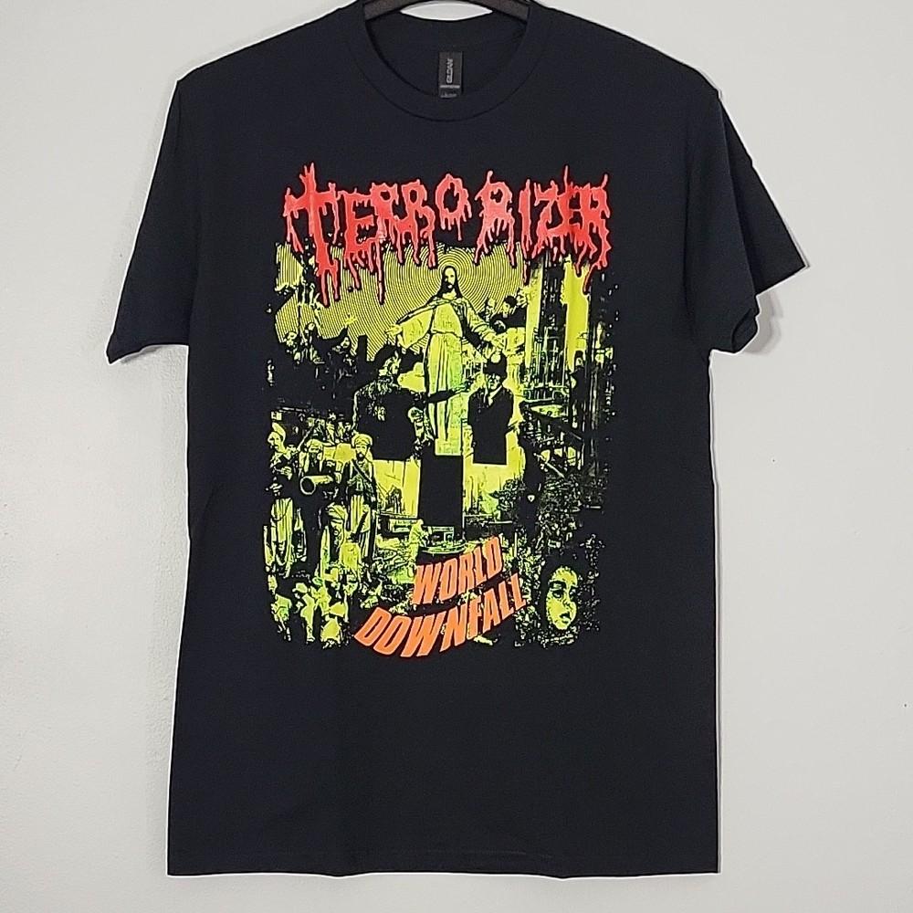 TERRORIZER World Downfall XL T-Shirt Black Mens Band Logo Unisex T-Shirt XXXL
TERRORIZER World Downfall XL T-Shirt Black Mens Band Logo Unisex T-Shirt XXXL