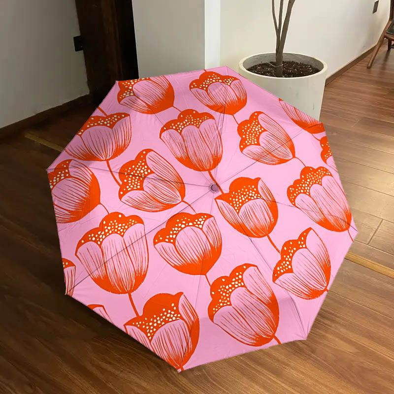 1pc Tulip Pattern Automatic Umbrella Durable Iron Frame & Plastic Handle, Gift for Family & Friends, Sturdy Construction yy250905133
1pc Tulip Pattern Automatic Umbrella Durable Iron Frame & Plastic Handle, Gift for Family & Friends, Sturdy Construction yy250905133