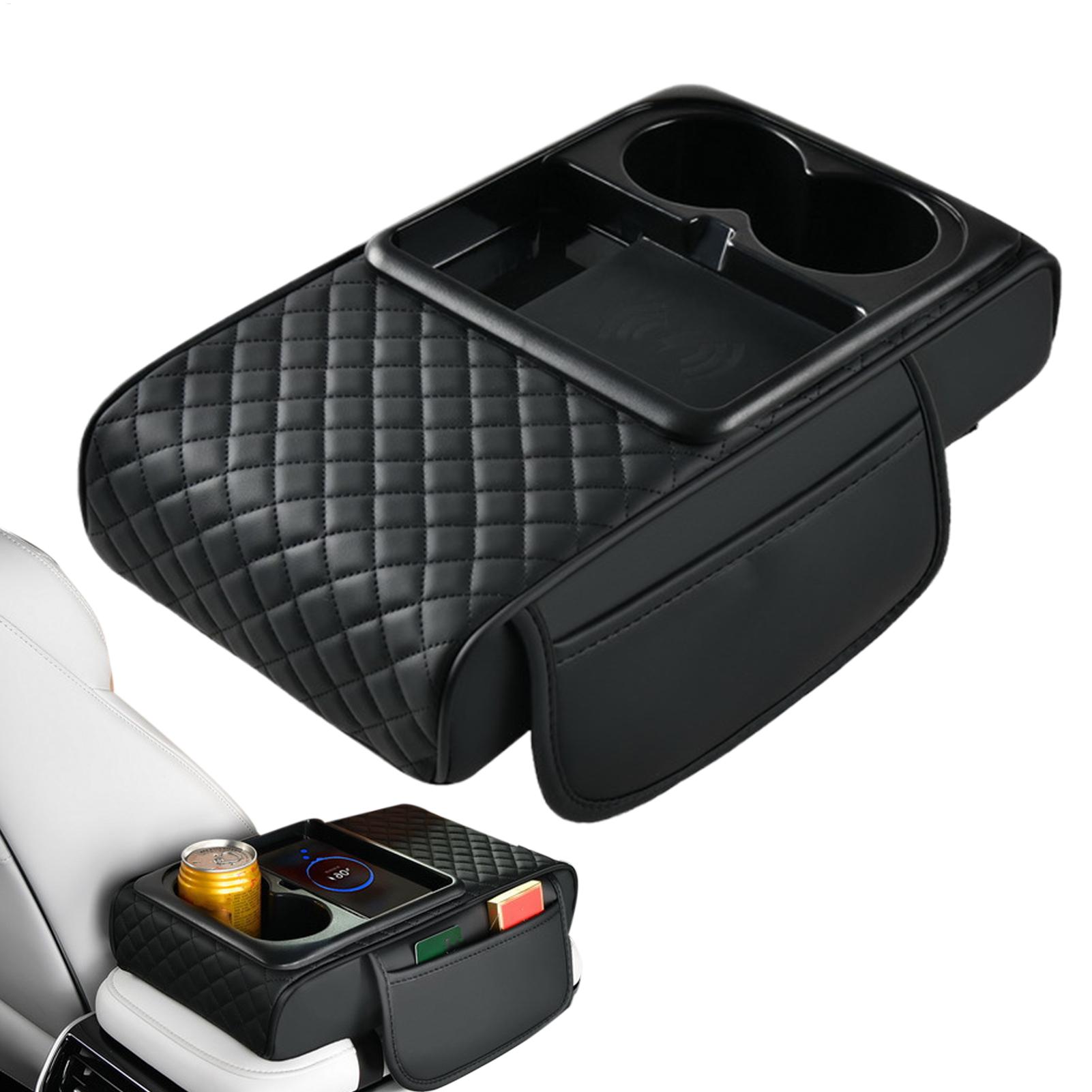 Car Arm Rest Cover Pad Fast Wireless Charging Arm Rest Cover for Car Artificial Leather Elbow Rest with Side Pocket and Cup CN
Car Arm Rest Cover Pad Fast Wireless Charging Arm Rest Cover for Car Artificial Leather Elbow Rest with Side Pocket and Cup CN
