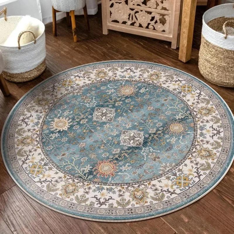 VIKAMA Bohemian Retro Round Loop-Pile Carpet - Vintage Circular Area Rug for Coffee Table, Sofa & Bedroom Non-Slip Home Deco 60cm 24inch
VIKAMA Bohemian Retro Round Loop-Pile Carpet - Vintage Circular Area Rug for Coffee Table, Sofa & Bedroom Non-Slip Home Deco 60cm 24inch