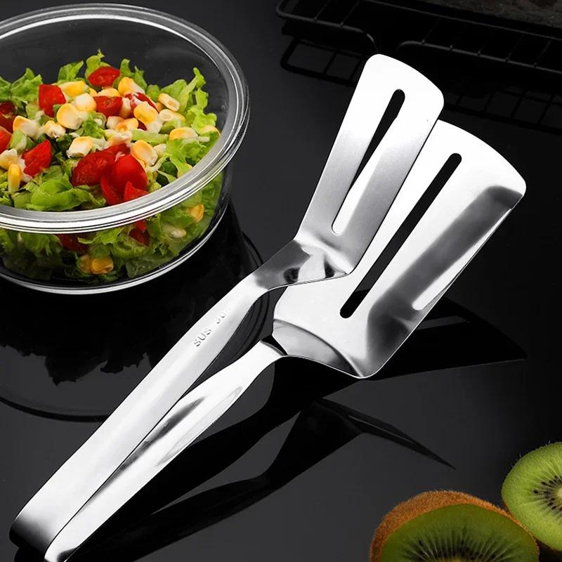 Прочная лопатка для жарки рыбы с зажимом, 1 шт. — идеально подходит для стейков, жареных яиц, пиццы и многого другого — незаменимая вещь для кухни