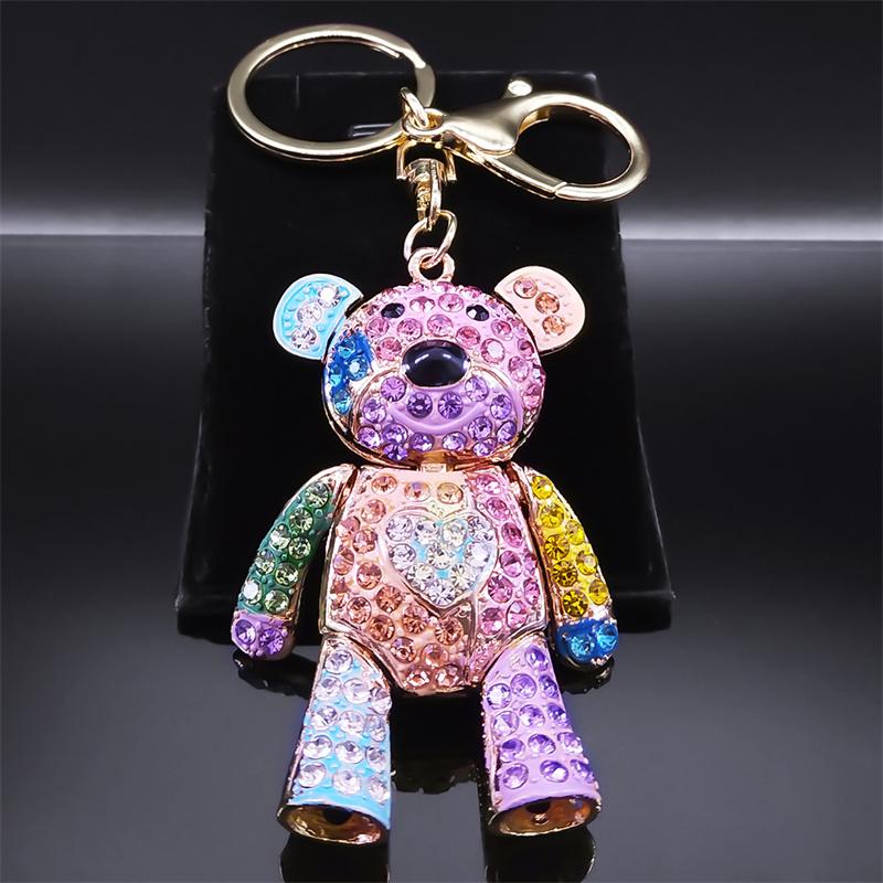 Cute Sweet Colorful Full Crystal Big Bear Key Chain Alloy Rhinestone Fashion Bag Accessories Keyring Jewelry N9029
Cute Sweet Colorful Full Crystal Big Bear Key Chain Alloy Rhinestone Fashion Bag Accessories Keyring Jewelry N9029