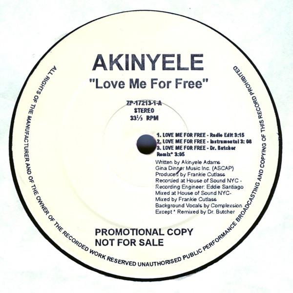 12-дюймовая пластинка AKINYELE - Love Me For Free ZP172131PROMO ZOO ENTERTAINME 1996 США Рэп и хип-хоп/R&B Б/У
12-дюймовая пластинка AKINYELE - Love Me For Free ZP172131PROMO ZOO ENTERTAINME 1996 США Рэп и хип-хоп/R&B Б/У