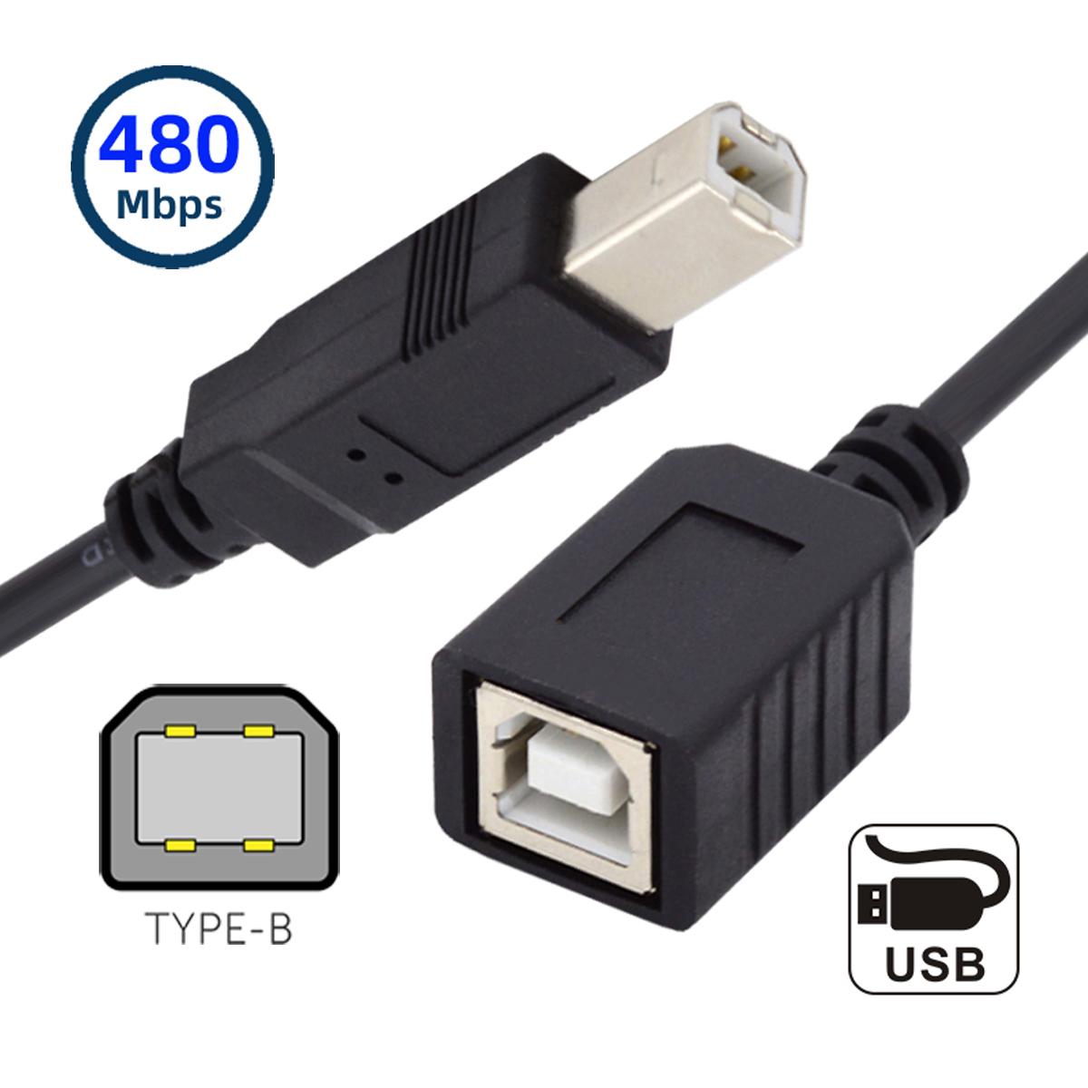 U2-068-BK 20cm USB 2.0 B Type Male to Female Extension Cable 20cm for Printer Scanner Hard Disk As Shown A
U2-068-BK 20cm USB 2.0 B Type Male to Female Extension Cable 20cm for Printer Scanner Hard Disk As Shown A