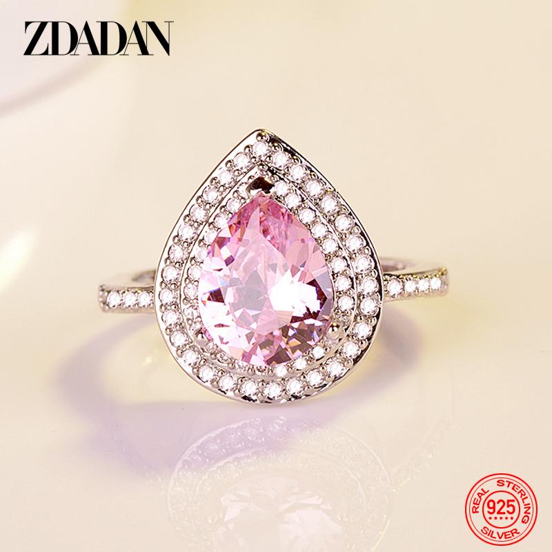 925 Sterling Silver Water Drop Zircon Ring for Women Fashion Jewelry Gift 10 рожевий
925 Sterling Silver Water Drop Zircon Ring for Women Fashion Jewelry Gift 10 рожевий