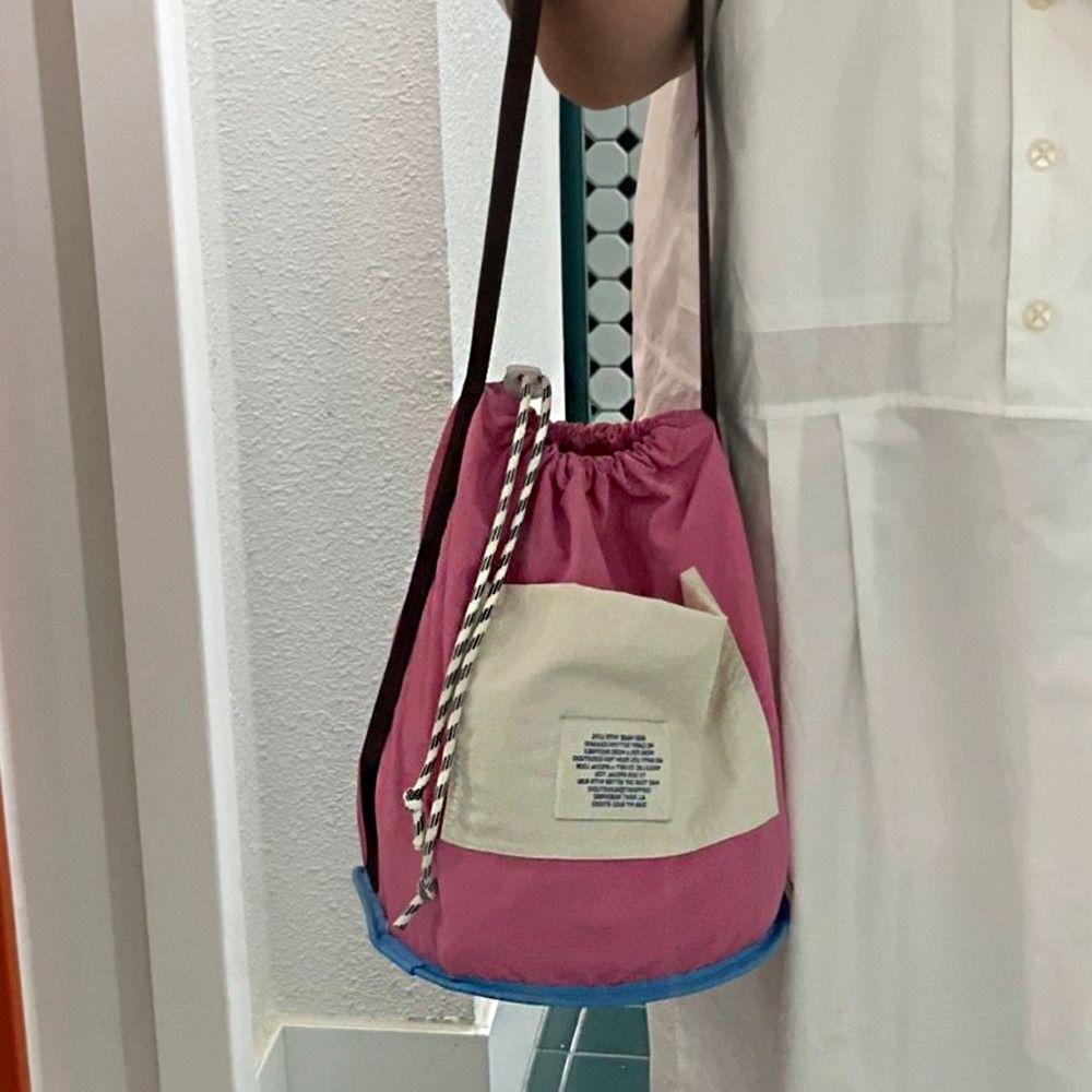 Handbag Cloth Shoulder Bag Purse Canvas Bucket Bag Fashionable Nylon Drawstring Bag Girls розовый
Handbag Cloth Shoulder Bag Purse Canvas Bucket Bag Fashionable Nylon Drawstring Bag Girls розовый