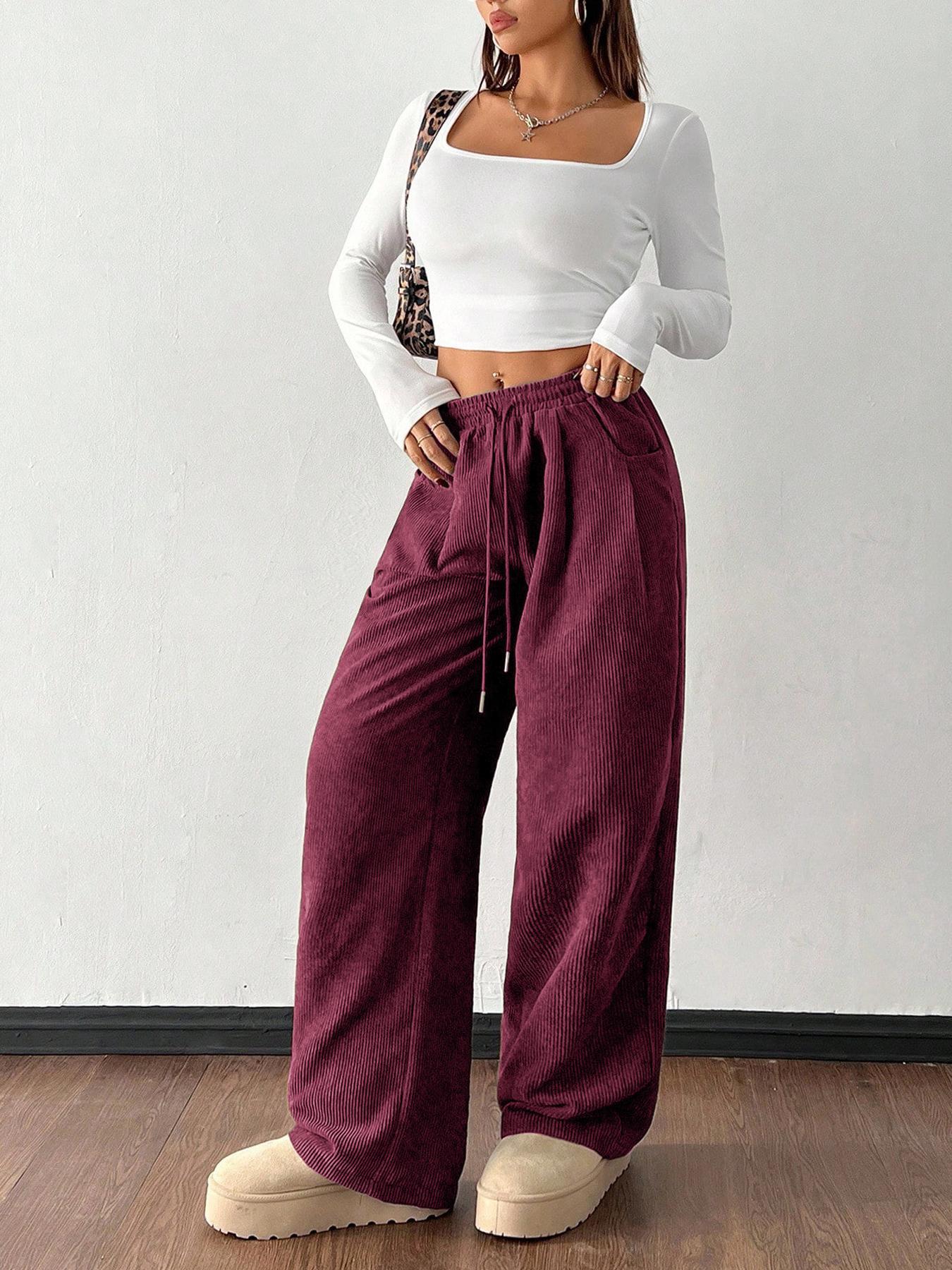 2025 Autumn European & American Women s Corduroy Wide-Leg Drape Pants - Loose & Slimming Fit Medium фіолетовий/червоний
2025 Autumn European & American Women s Corduroy Wide-Leg Drape Pants - Loose & Slimming Fit Medium фіолетовий/червоний