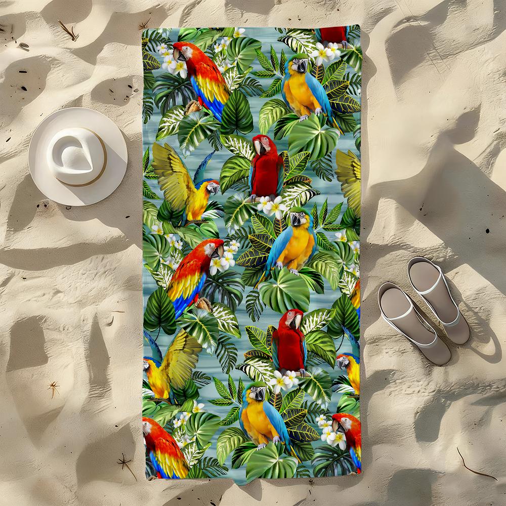 Parrot Print Towel For Swim Yoga Gym Quick Drying Soft and skin-friendly Beach Towels All-Season W40*H60(CM)
Parrot Print Towel For Swim Yoga Gym Quick Drying Soft and skin-friendly Beach Towels All-Season W40*H60(CM)