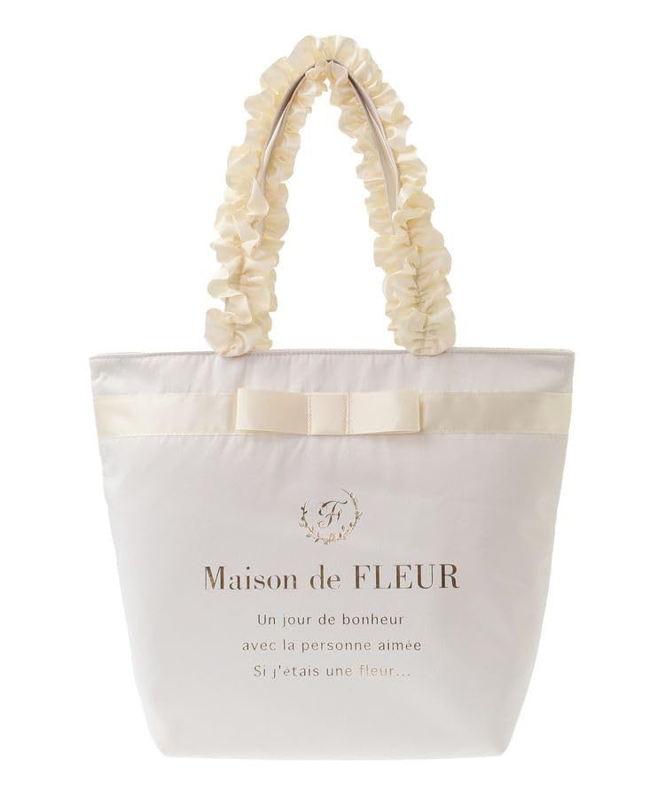 Maison de Fleur Tote Bag, Brand Logo Frill Handle Tote Bag, Women s, Ivory
Maison de Fleur Tote Bag, Brand Logo Frill Handle Tote Bag, Women s, Ivory