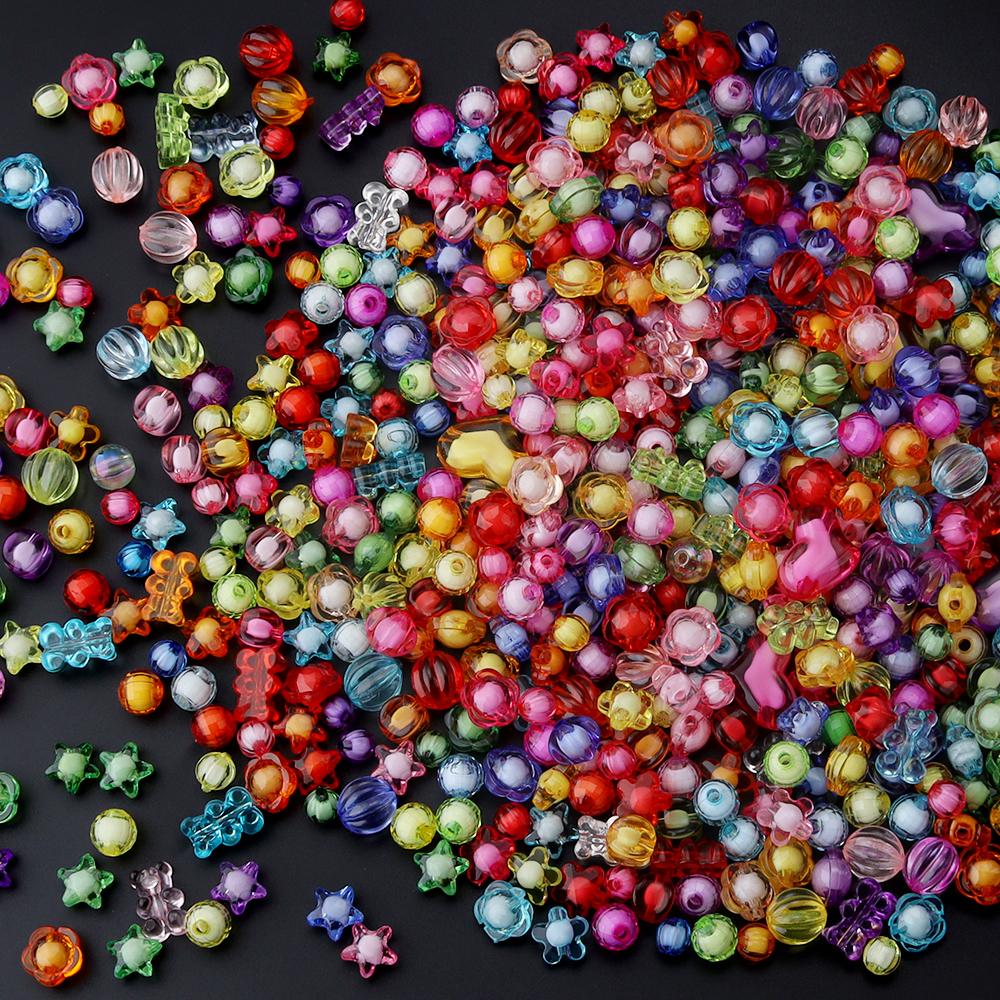 250g Multistyle Acrylic Colored Beads Star Heart Shaped Round Beads With 0.8mm Elastic Thread For DIY Handmade Bracelet Gift
250g Multistyle Acrylic Colored Beads Star Heart Shaped Round Beads With 0.8mm Elastic Thread For DIY Handmade Bracelet Gift
