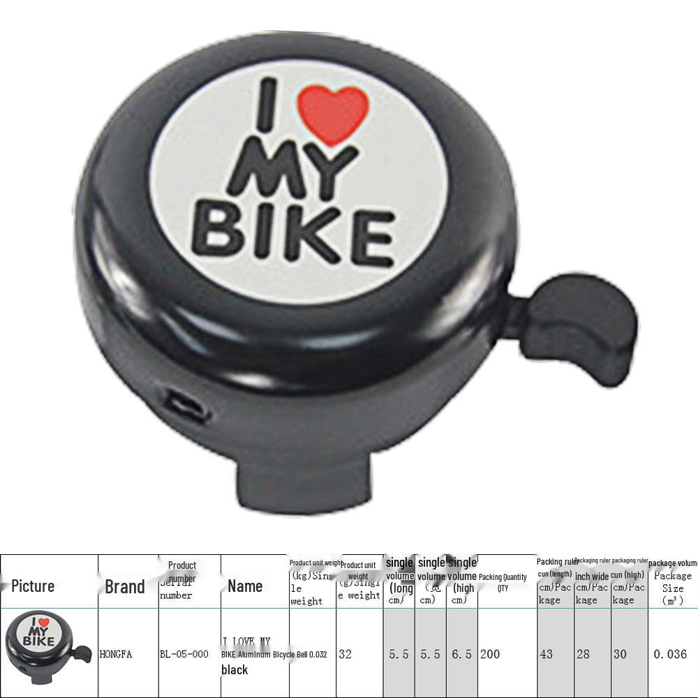 Heart-Shaped Bicycle Bell with Crisp Sound - BL-05 One Size
Heart-Shaped Bicycle Bell with Crisp Sound - BL-05 One Size