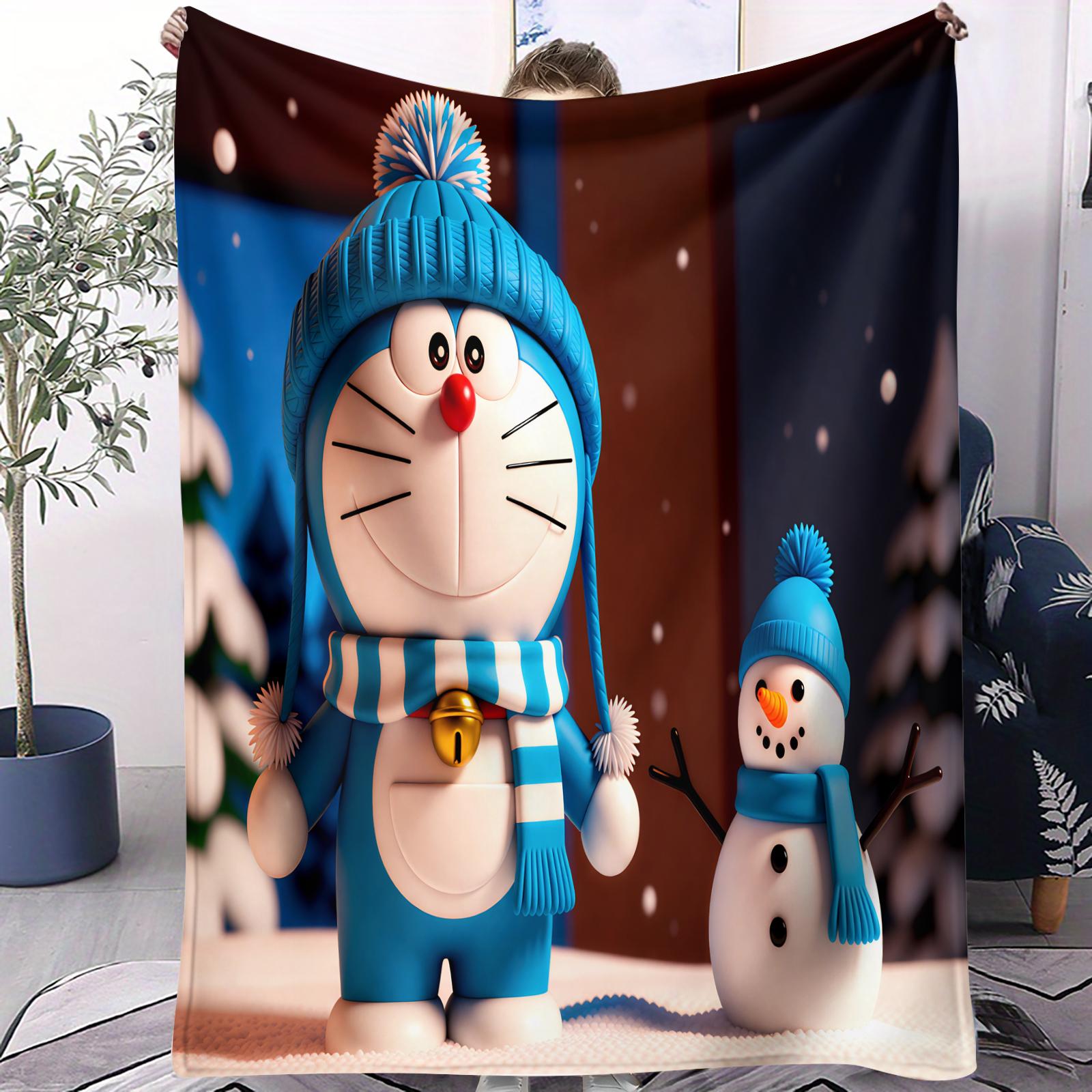Cute DoraemonSnowman In Snowfield Fleece Blanket Warm Soft Street Trend Plush for Girls Boys for Home Camping Travelling 70x100cm
Cute DoraemonSnowman In Snowfield Fleece Blanket Warm Soft Street Trend Plush for Girls Boys for Home Camping Travelling 70x100cm