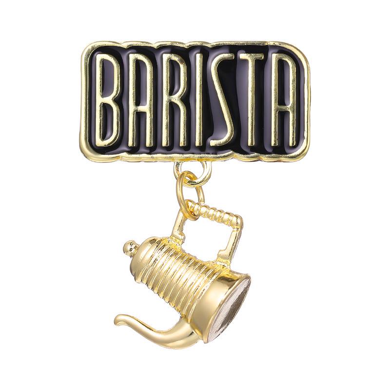 Minimalist Barista Metal Brooch: Coffee Pot & Bean Enamel Alloy Badge for Clothes, Bags, or Hats
Minimalist Barista Metal Brooch: Coffee Pot & Bean Enamel Alloy Badge for Clothes, Bags, or Hats