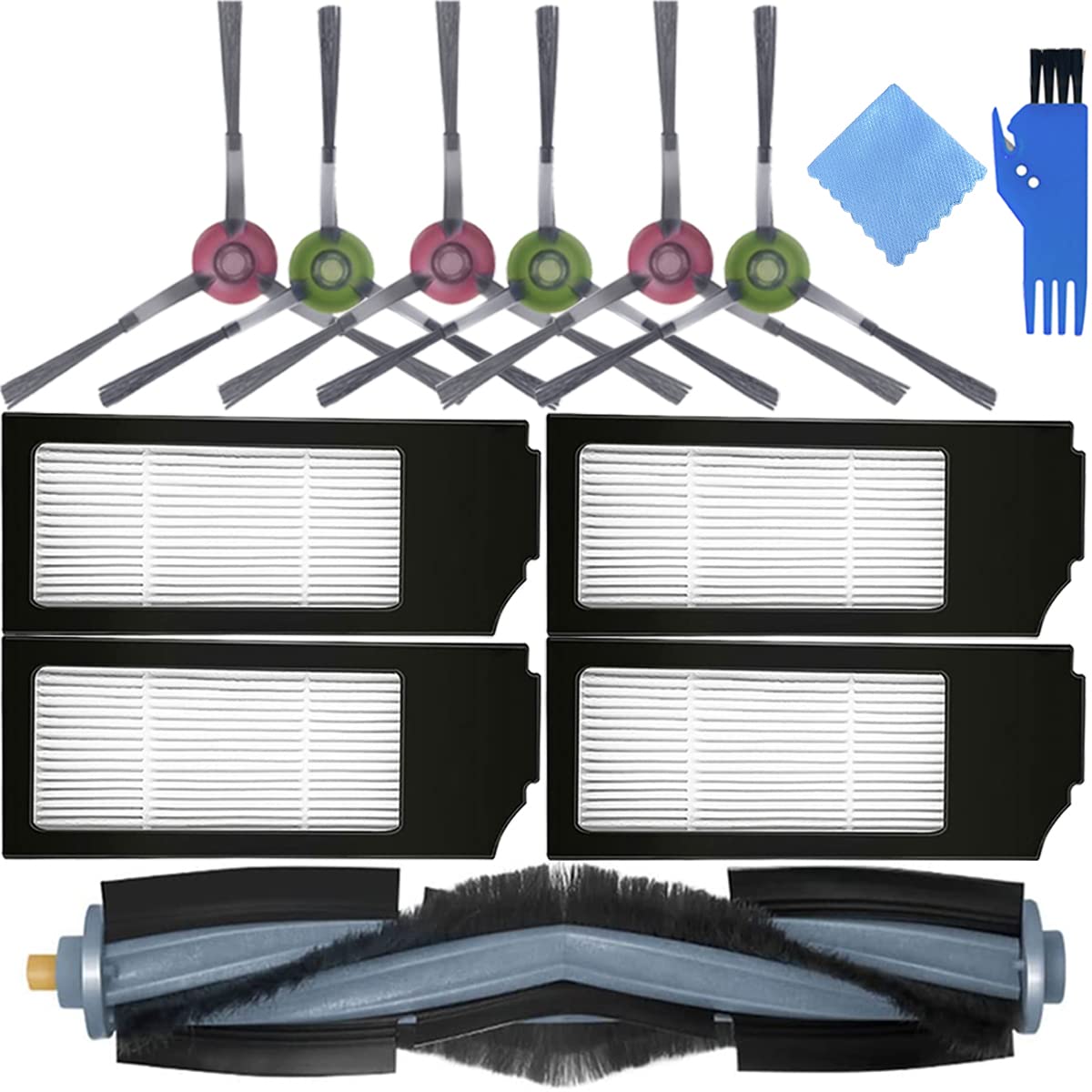 EATBALE Deebot X1 X1 T10 T10 replacement consumables for Ecovacs Robot vacuum cleaner filter brush accessories 1 main 6 side 4 filters TURBO/Deebot
EATBALE Deebot X1 X1 T10 T10 replacement consumables for Ecovacs Robot vacuum cleaner filter brush accessories 1 main 6 side 4 filters TURBO/Deebot