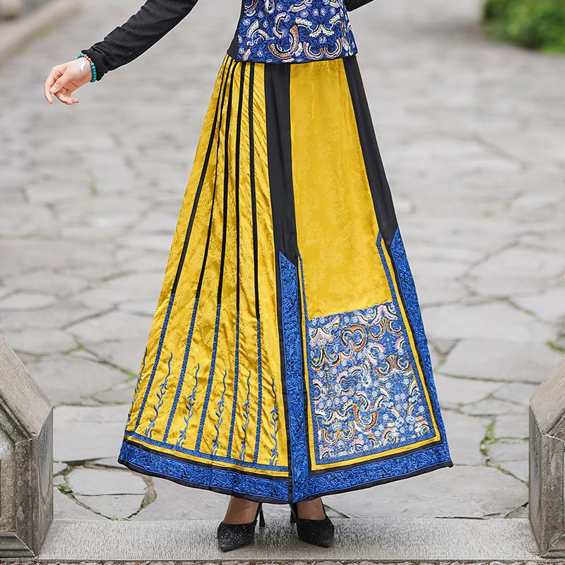 Women s Ethnic Style Retro Embroidered Long Dress with Elastic Waist and A-line Midi Skirt One Size жовтий
Women s Ethnic Style Retro Embroidered Long Dress with Elastic Waist and A-line Midi Skirt One Size жовтий