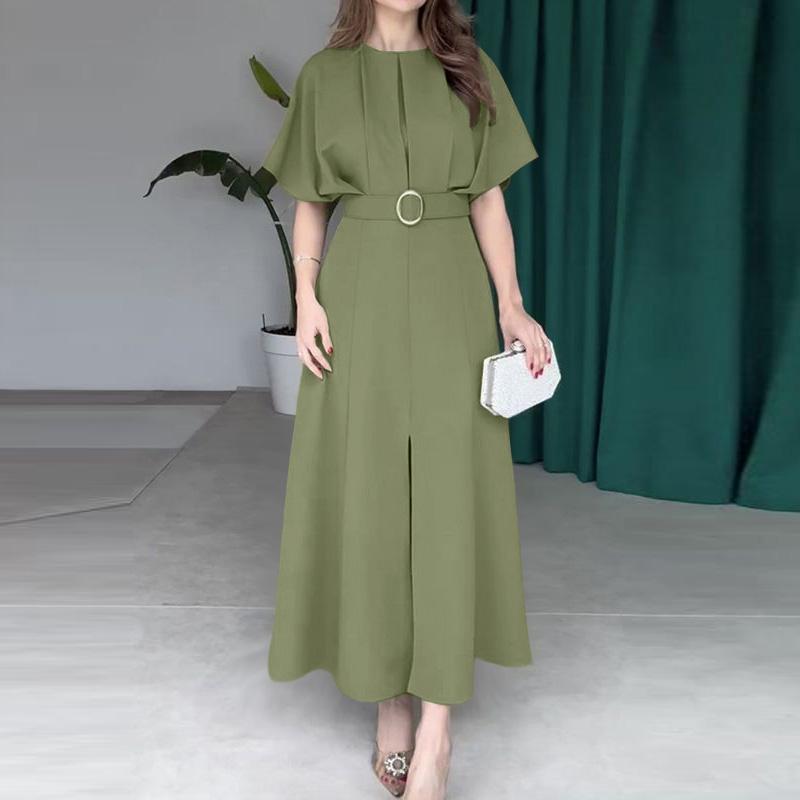 ZANZEA Женское повседневное летнее платье с круглым вырезом и полурукавом S зелёный
ZANZEA Женское повседневное летнее платье с круглым вырезом и полурукавом S зелёный