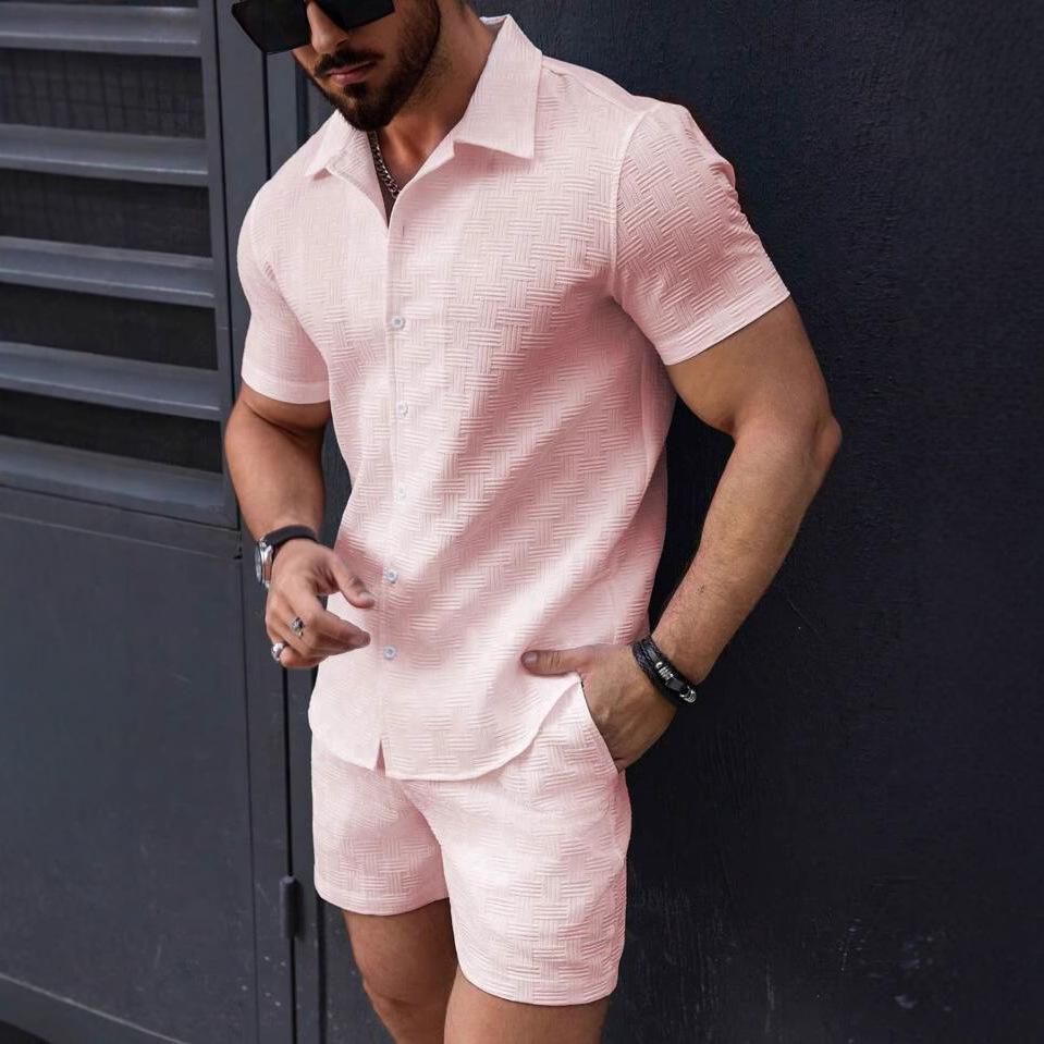 Мужские комплекты из двух предметов, прямые шорты, однобортные рубашки, кардиган на пуговицах, шорты до колена, спортивные карманы, свободный крой, повседневный S розовый
Мужские комплекты из двух предметов, прямые шорты, однобортные рубашки, кардиган на пуговицах, шорты до колена, спортивные карманы, свободный крой, повседневный S розовый