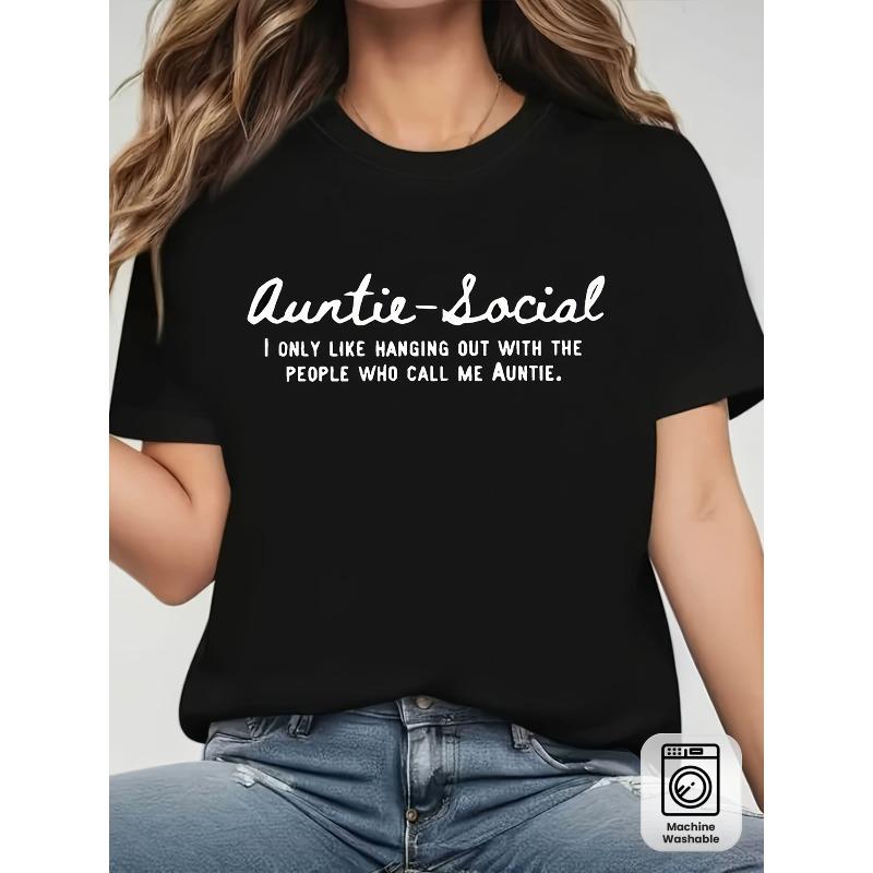 Plus Size Women s I Only Like Hanging Out With People Who Call Me Auntie Print T-Shirt 4XL чорний
Plus Size Women s I Only Like Hanging Out With People Who Call Me Auntie Print T-Shirt 4XL чорний