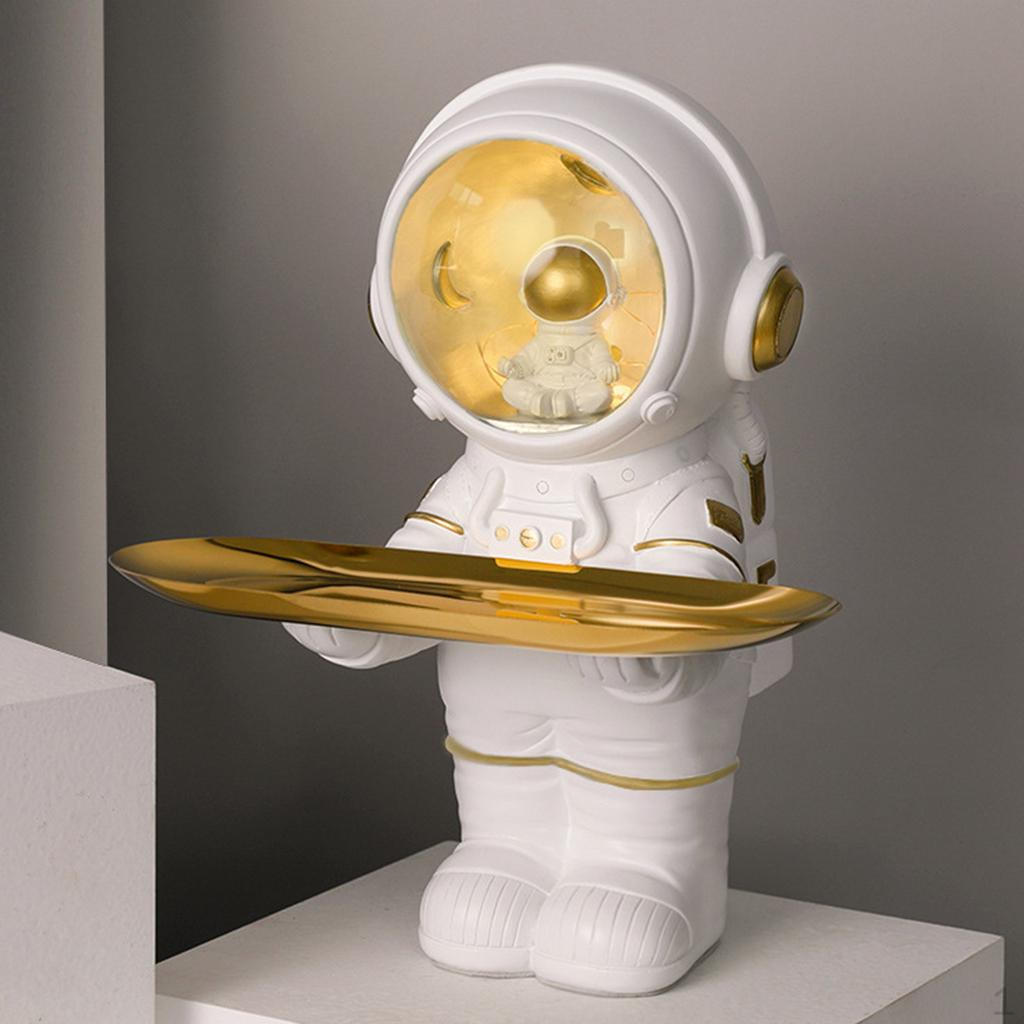 Decor Statues Figurines for Room, Astronaut Sculptures Modern , Resin Decorative with 21.5x18x17cm_white
Decor Statues Figurines for Room, Astronaut Sculptures Modern , Resin Decorative with 21.5x18x17cm_white