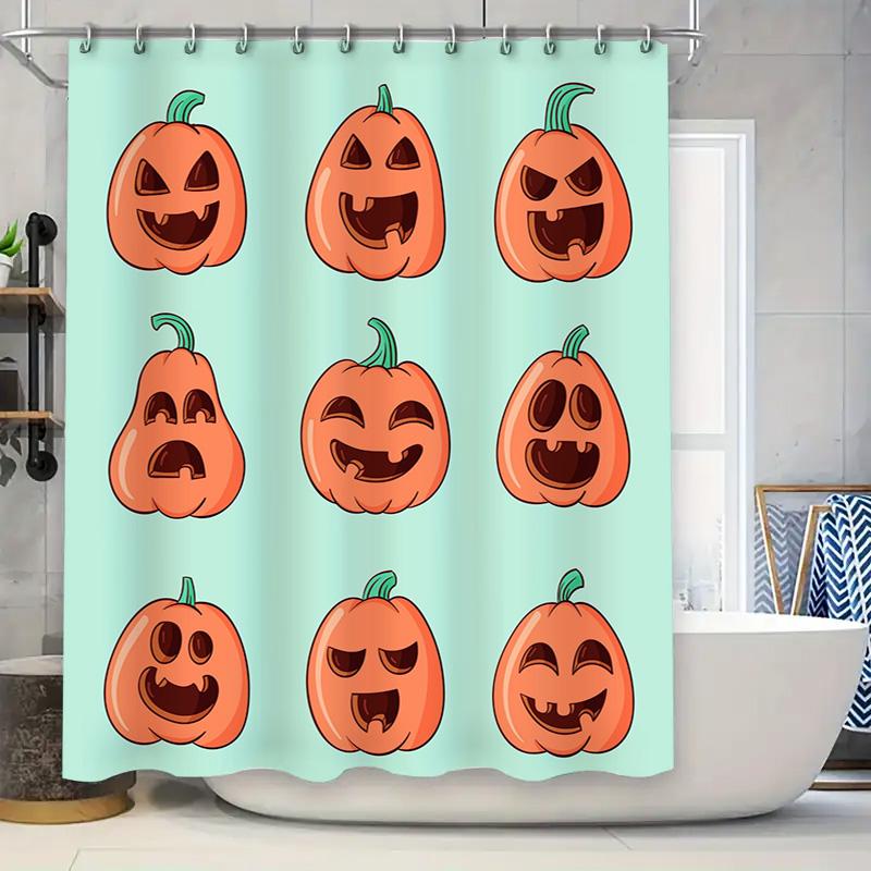 Halloween-Themed Pumpkin Shower Curtain With 8 Different Designs For A Spooky Bathroom Decor! Perfect Gift Idea For Halloween Pa W60H190(CM)-1 Pcs
Halloween-Themed Pumpkin Shower Curtain With 8 Different Designs For A Spooky Bathroom Decor! Perfect Gift Idea For Halloween Pa W60H190(CM)-1 Pcs