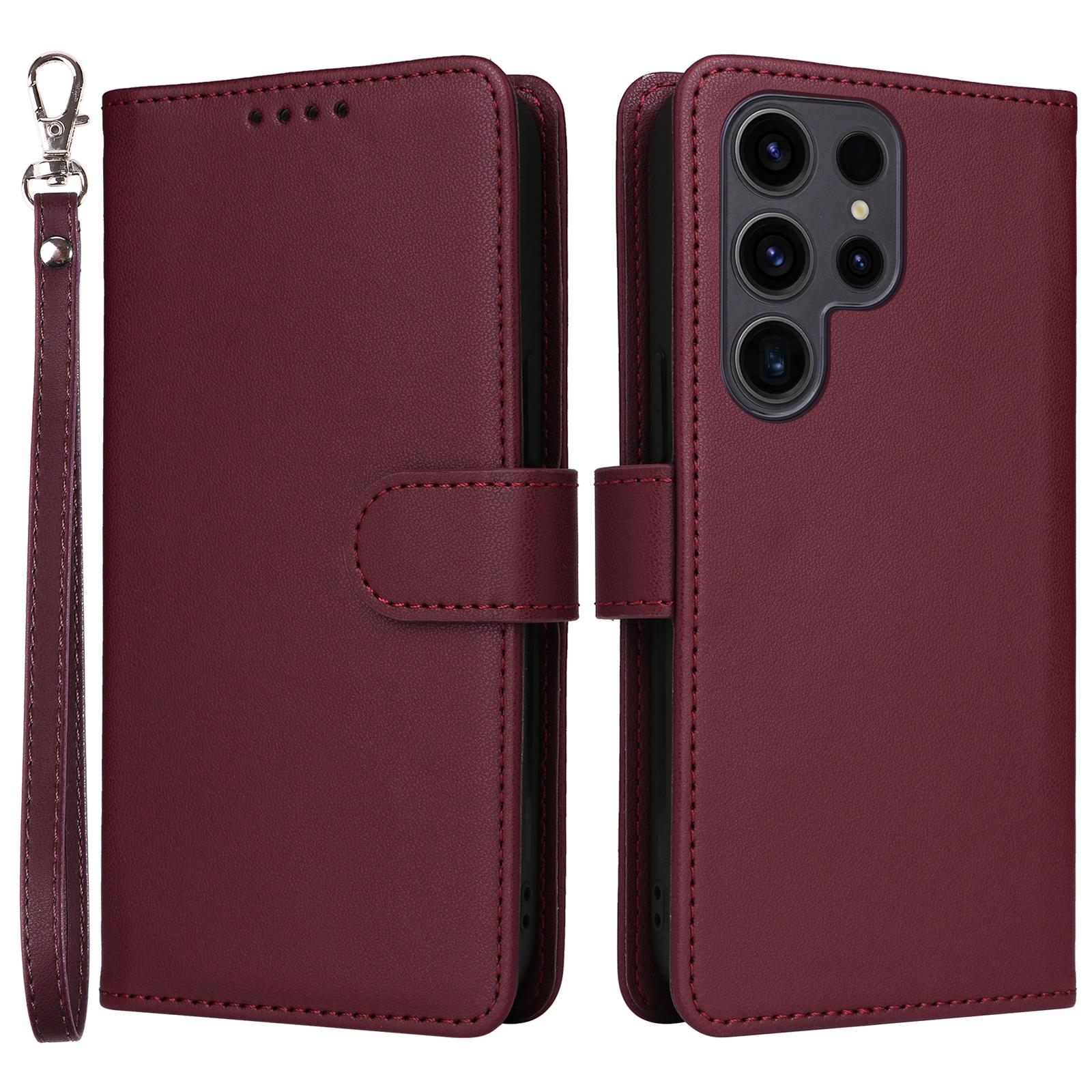 For Samsung Galaxy S23 Ultra Magnetic Case BETOPNICE Detachable PU Leather Phone Cover with Strap Wine Red
For Samsung Galaxy S23 Ultra Magnetic Case BETOPNICE Detachable PU Leather Phone Cover with Strap Wine Red