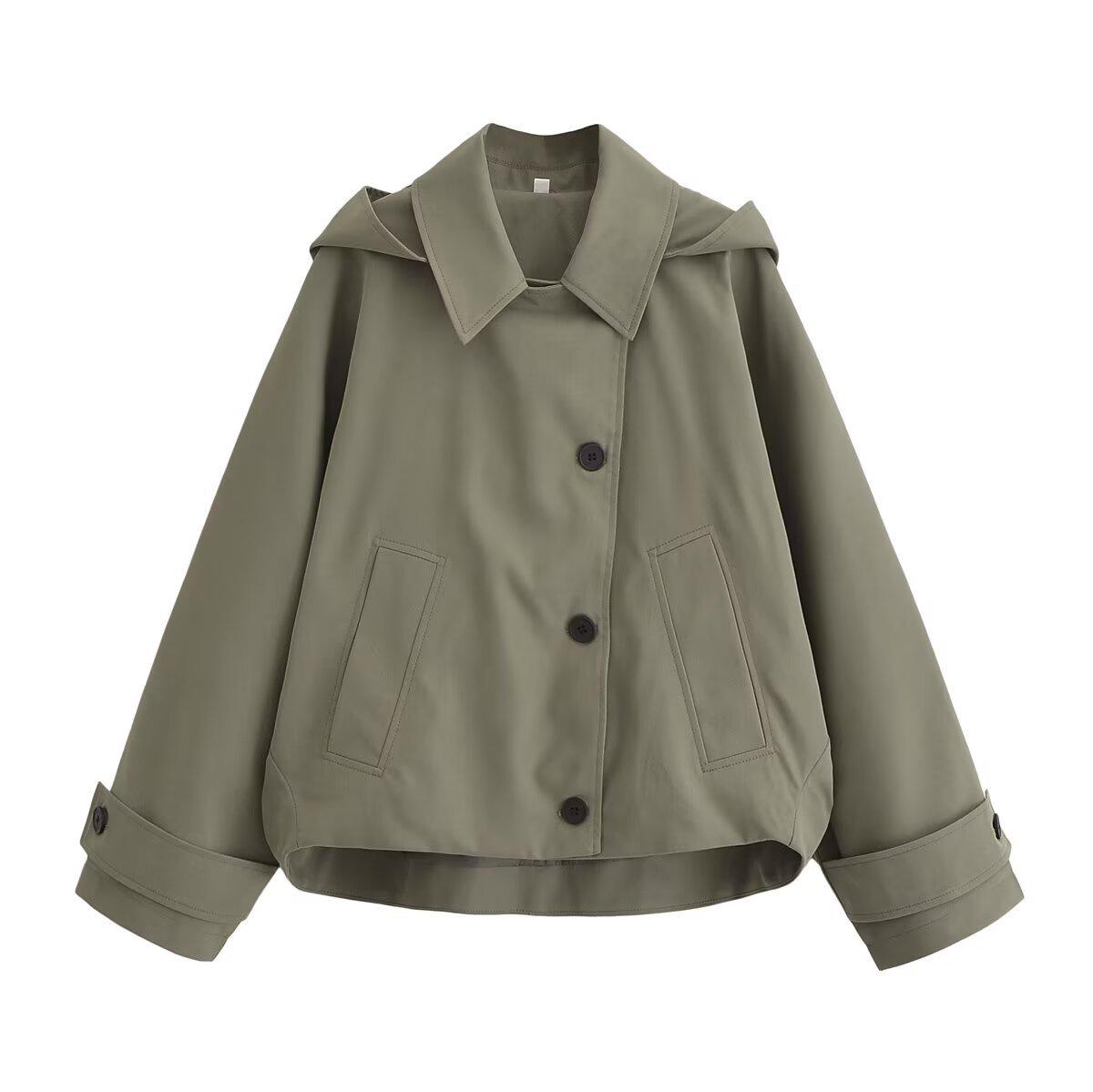 Women s European & American Fashion Casual Hooded Cloak Windbreaker L армия зеленый
Women s European & American Fashion Casual Hooded Cloak Windbreaker L армия зеленый