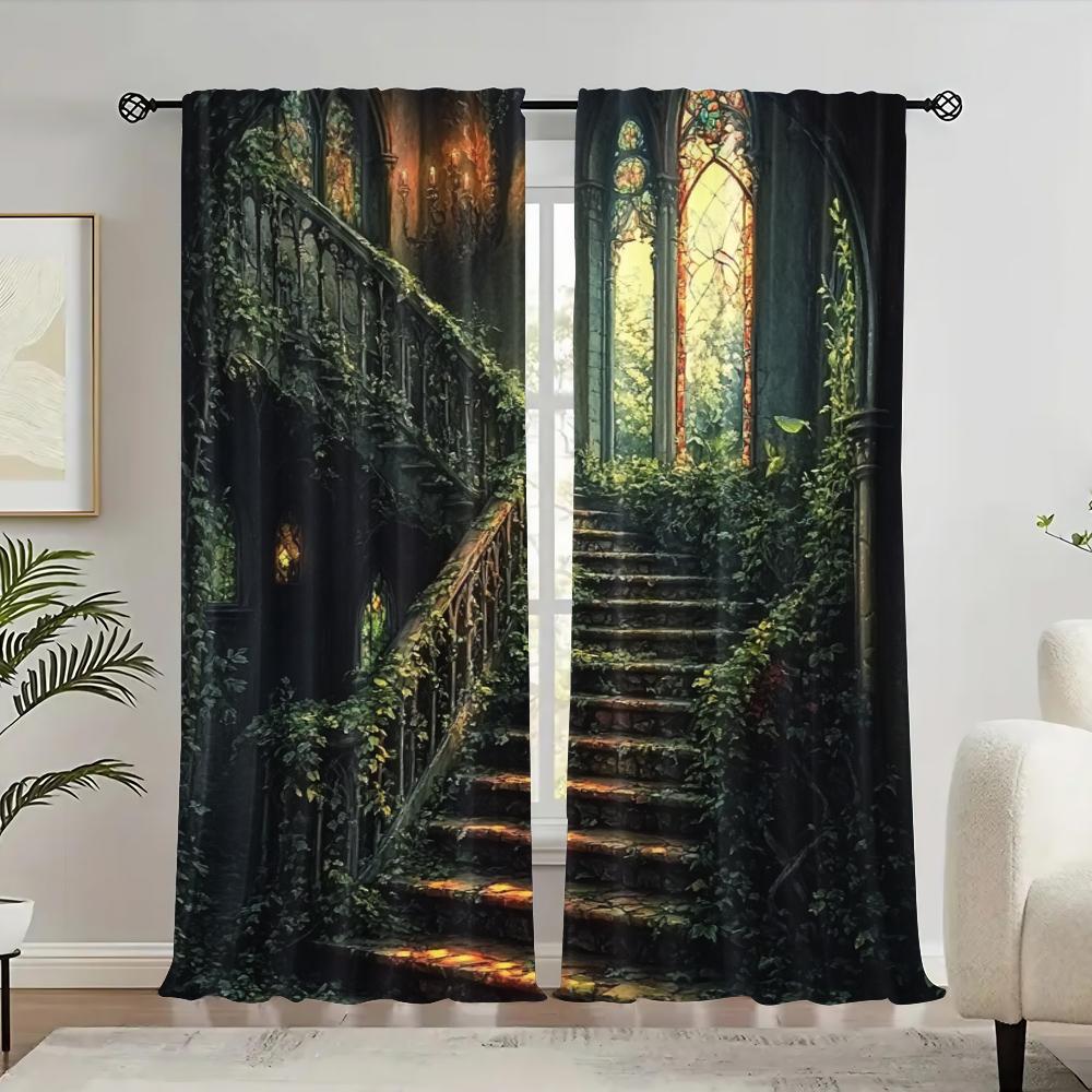 2pc Scene Curtains Ancient stone steps Fabric Without Electricity Spring Party & Holiday Decor Applies to Multipurpose Various 100*130 Grommet Top 1pcs
2pc Scene Curtains Ancient stone steps Fabric Without Electricity Spring Party & Holiday Decor Applies to Multipurpose Various 100*130 Grommet Top 1pcs