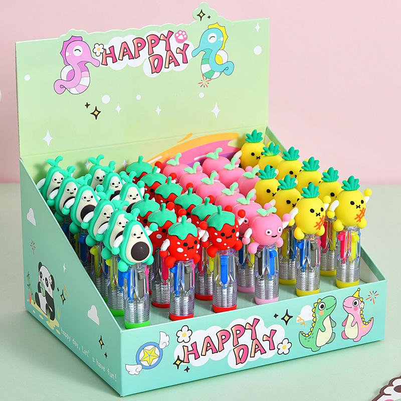 36Pcs Cute Fruit Mini Four-color Ballpoint Pen for Office Work, Brushing Questions, Signing Writing, Diaries, Notes, Student Classroom Prizes, Random style 36Pcs
36Pcs Cute Fruit Mini Four-color Ballpoint Pen for Office Work, Brushing Questions, Signing Writing, Diaries, Notes, Student Classroom Prizes, Random style 36Pcs