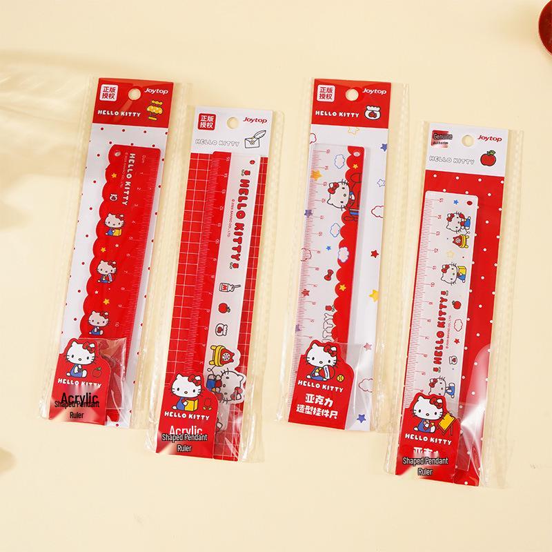 Hello Kitty 15cm Acrylic Ruler with Cute Cartoon Pendant for Students 15cm
Hello Kitty 15cm Acrylic Ruler with Cute Cartoon Pendant for Students 15cm