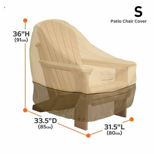Чехлы для диванов на открытом воздухе, чехлы для стульев, патио, садовой мебели, водонепроницаемые, многоразмерные S(85*80*91.5cm)cm