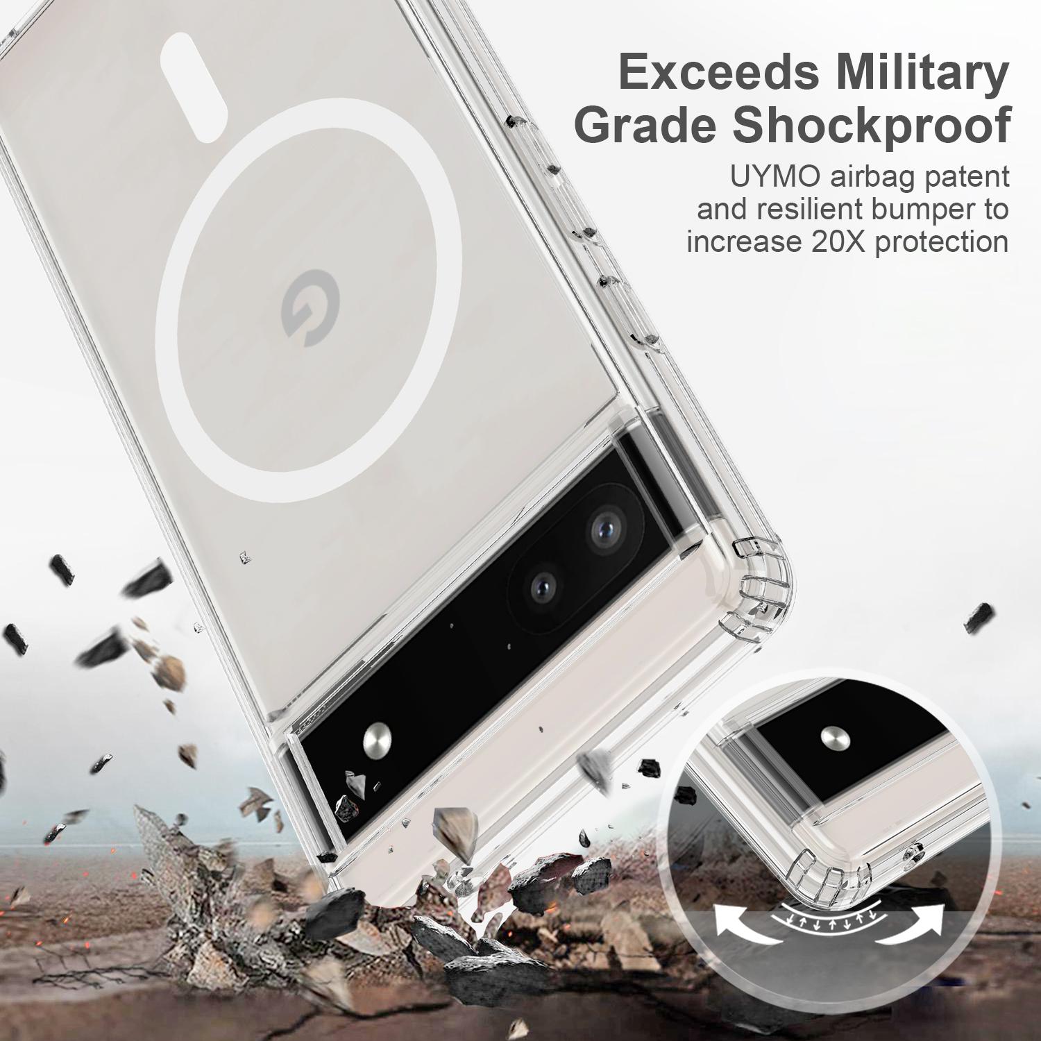 For Google Pixel 6a Case Transparent Magnetic Phone Cover Compatible with MagSafe A
For Google Pixel 6a Case Transparent Magnetic Phone Cover Compatible with MagSafe A