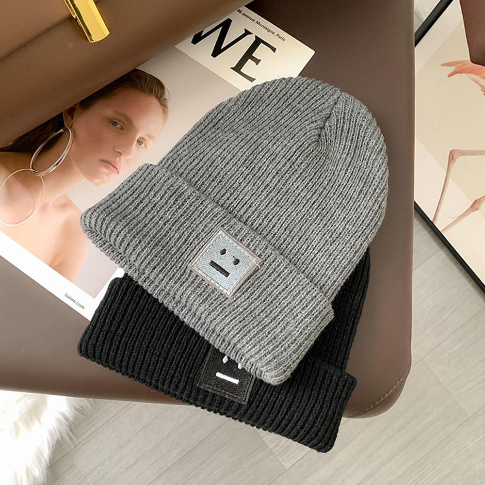 All-match Winter Autumn Smiling Face Wool Hat Korean Style Caps Women Beanies Smile Knitted Hats
All-match Winter Autumn Smiling Face Wool Hat Korean Style Caps Women Beanies Smile Knitted Hats