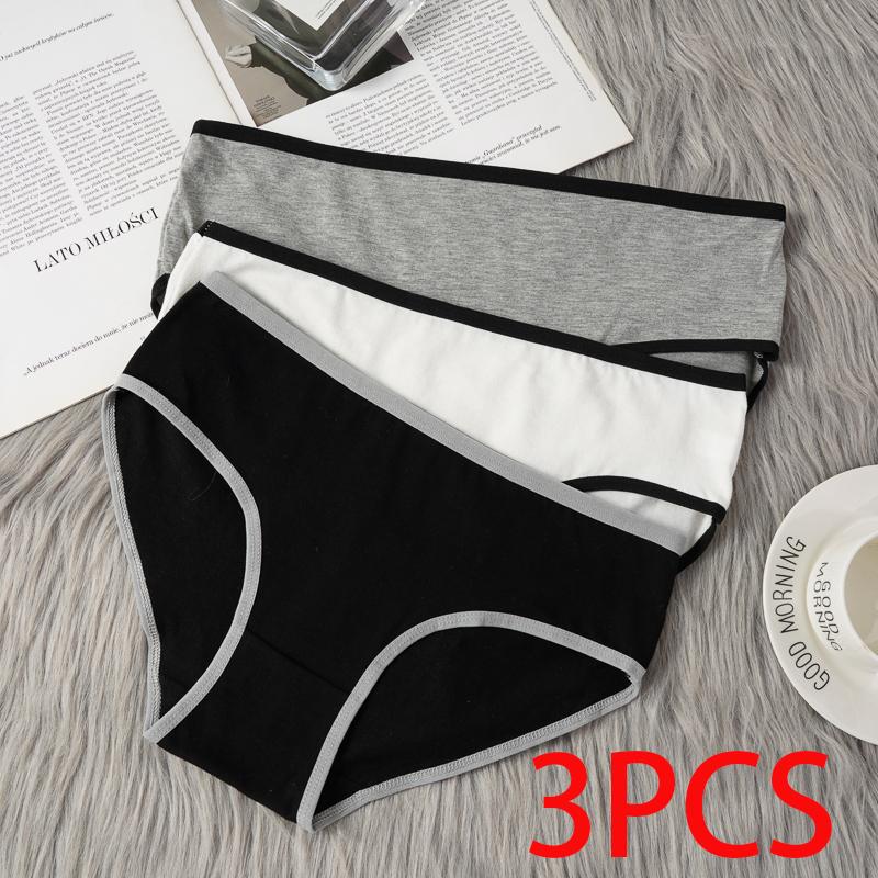 3 шт. Хлопковое нижнее белье для женщин Бесшовные однотонные трусики со средней посадкой Для девушек-студенток Большой размер 3XL Брифы 3XL
3 шт. Хлопковое нижнее белье для женщин Бесшовные однотонные трусики со средней посадкой Для девушек-студенток Большой размер 3XL Брифы 3XL