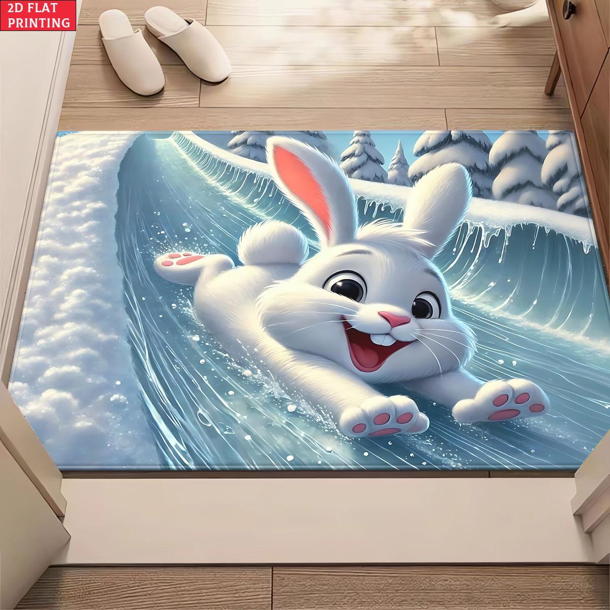 Cute Rabbit in Snow 2D Flat Print Doormat Non-Slip Absorbent Rug for Bathroom Living Room Outdoor Picnic 40x60cm
Cute Rabbit in Snow 2D Flat Print Doormat Non-Slip Absorbent Rug for Bathroom Living Room Outdoor Picnic 40x60cm