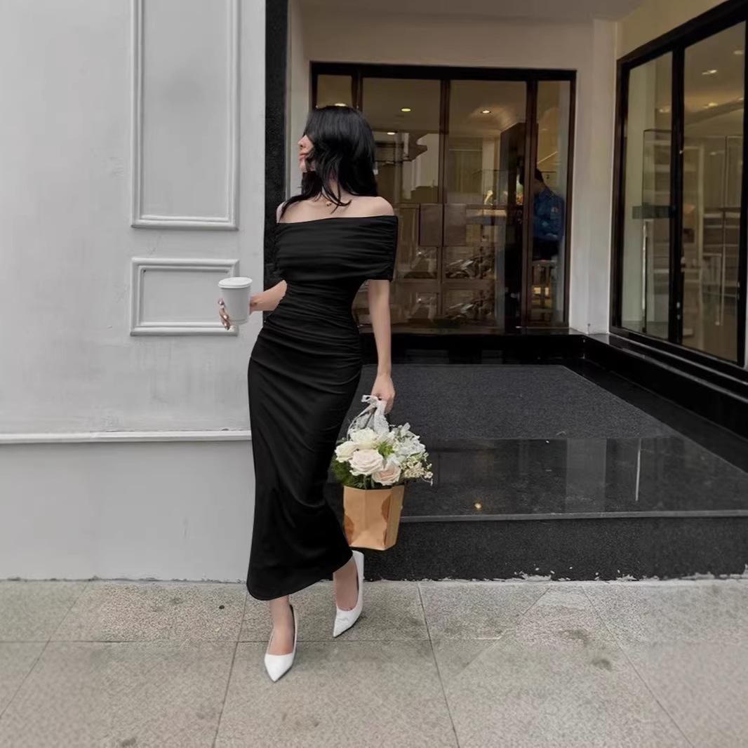 Spring Summer European & American Off-Shoulder Slit Long Dress - Slimming & Elegant Women s Formal Wear M абрикосовый
Spring Summer European & American Off-Shoulder Slit Long Dress - Slimming & Elegant Women s Formal Wear M абрикосовый