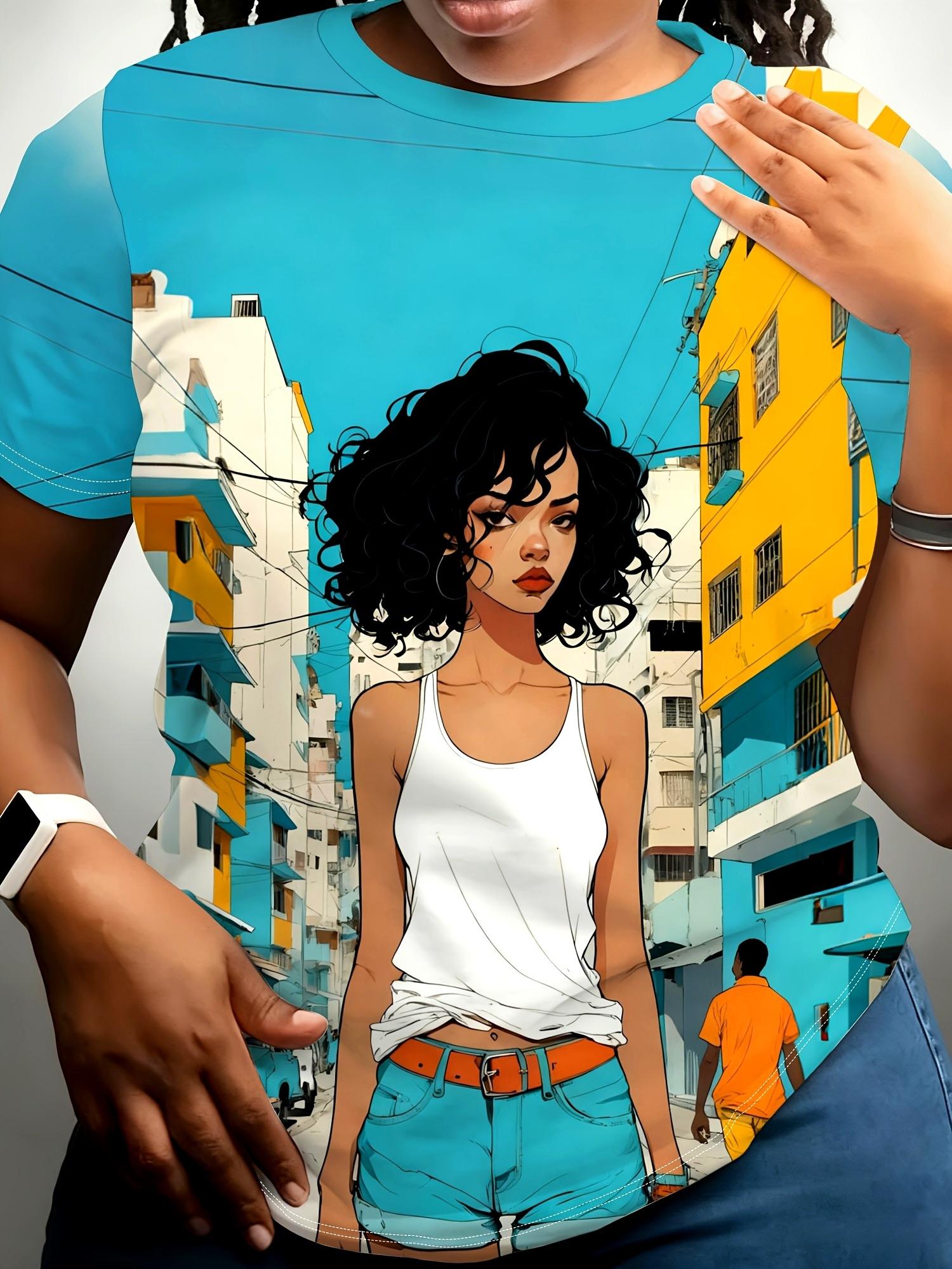 Plus-Size Women S Round-Neck Urban Fashion Print T-Shirt. Made of Soft And Comfortable Fabric. Machine Washable. Suitable for Daily Wear. Featuring a 3XL дубильна кора
Plus-Size Women S Round-Neck Urban Fashion Print T-Shirt. Made of Soft And Comfortable Fabric. Machine Washable. Suitable for Daily Wear. Featuring a 3XL дубильна кора