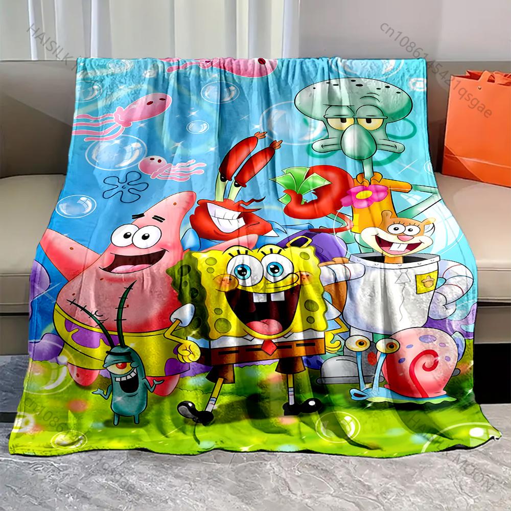 17 Styles SpongeBob Cartoon Printed Blanket Flannel Fluffy Soft Warm Blanket for Adult Plush Sofa Picnic RV Luxury Gift 75x90cm
17 Styles SpongeBob Cartoon Printed Blanket Flannel Fluffy Soft Warm Blanket for Adult Plush Sofa Picnic RV Luxury Gift 75x90cm