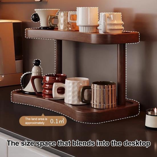 Yousheng Cup Storage Rack Double Layer Design Strong Load-bearing Smooth Edge Burr Free Wooden Desktop Storage Holder S
Yousheng Cup Storage Rack Double Layer Design Strong Load-bearing Smooth Edge Burr Free Wooden Desktop Storage Holder S