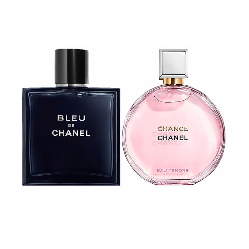 CHANEL His & Hers Fragrance Duo - Bleu De Chanel + Chance Eau Tendre Encounter Soft EDP 35ml+Cerulean Men s EDT 50ml
CHANEL His & Hers Fragrance Duo - Bleu De Chanel + Chance Eau Tendre Encounter Soft EDP 35ml+Cerulean Men s EDT 50ml