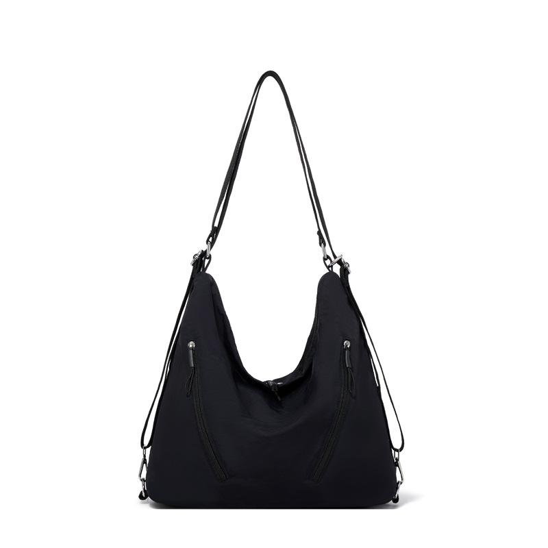 Сумка-тоут через плечо Большой вместимости Портативная Одноплечевая Двуплечевая Многофункциональная Сумка для поездок чёрный