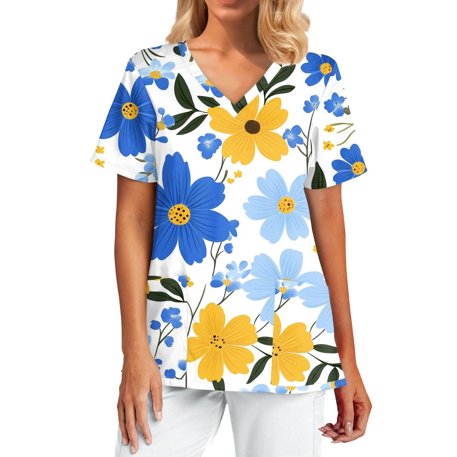 Women s Fashion Print Short Sleeve V Neck Pocket Top XXXXL синій
Women s Fashion Print Short Sleeve V Neck Pocket Top XXXXL синій