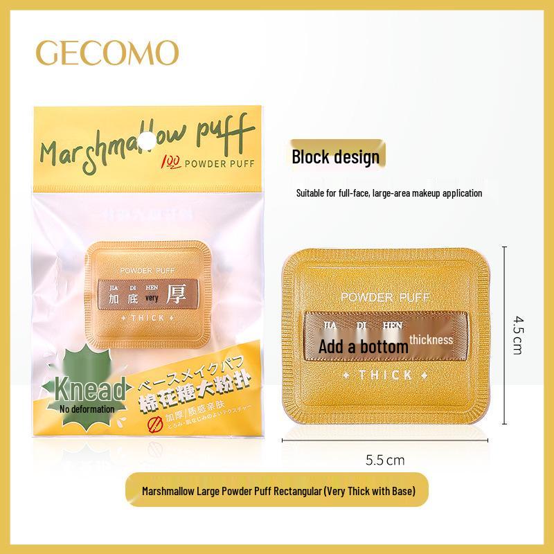 GECOMO Marshmallow Drop-Shaped Makeup Sponge - Large, Wet & Dry Use, Non-Absorbent Foundation Puff
GECOMO Marshmallow Drop-Shaped Makeup Sponge - Large, Wet & Dry Use, Non-Absorbent Foundation Puff