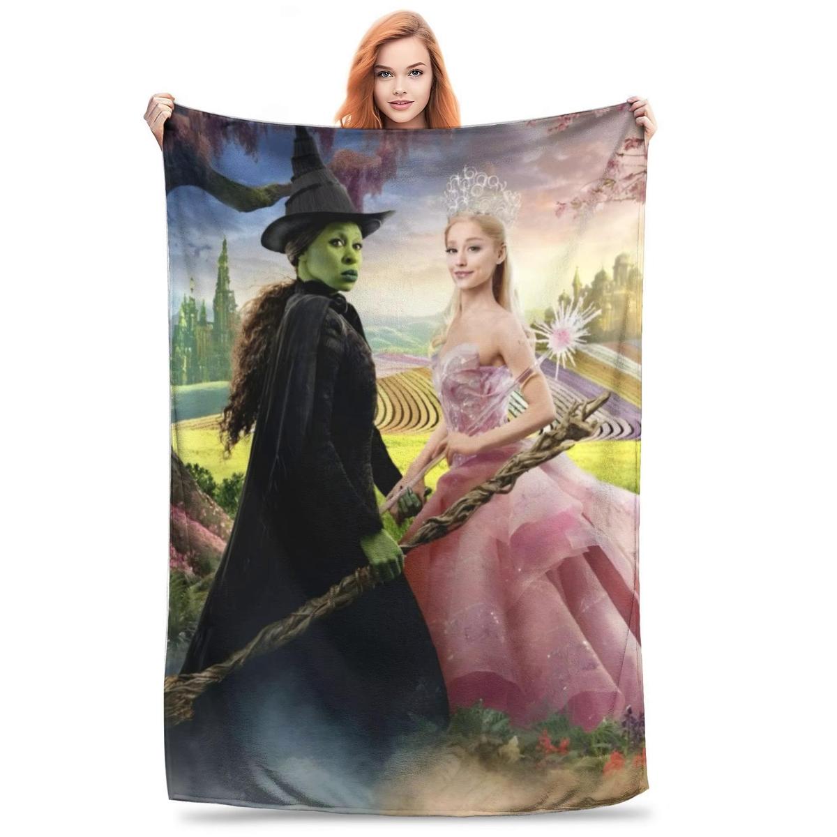 Wicked Elphaba & Glinda Tonal Blanket Magic Movie Flannel Throw Blankets Bedspreads Printed Soft Warm Multifunction Quilt 100x150cm
Wicked Elphaba & Glinda Tonal Blanket Magic Movie Flannel Throw Blankets Bedspreads Printed Soft Warm Multifunction Quilt 100x150cm