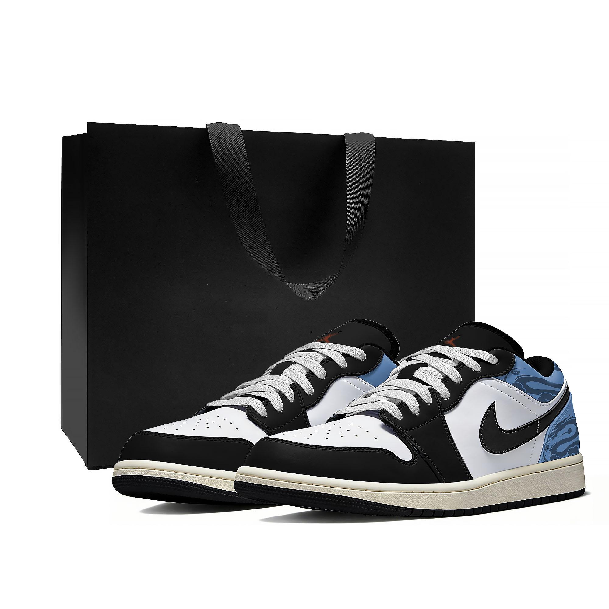 Jordan Air Jordan 1 Slip Resistant Abrasion Resistant Low top Vintage Basketball Shoes Unisex White Blue Black 553558-081(Team661-) 43
Jordan Air Jordan 1 Slip Resistant Abrasion Resistant Low top Vintage Basketball Shoes Unisex White Blue Black 553558-081(Team661-) 43