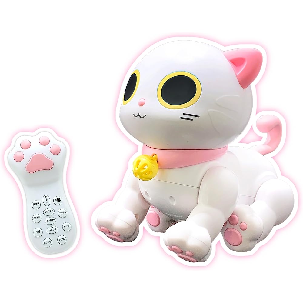 TKSK ROBO KATTY Friendly Shiro Toy, Remote Controlled Electronic Pet with Programmable Functions, Touch and Sound Sensors, Walking, Moving, STEAM, Siz
TKSK ROBO KATTY Friendly Shiro Toy, Remote Controlled Electronic Pet with Programmable Functions, Touch and Sound Sensors, Walking, Moving, STEAM, Siz