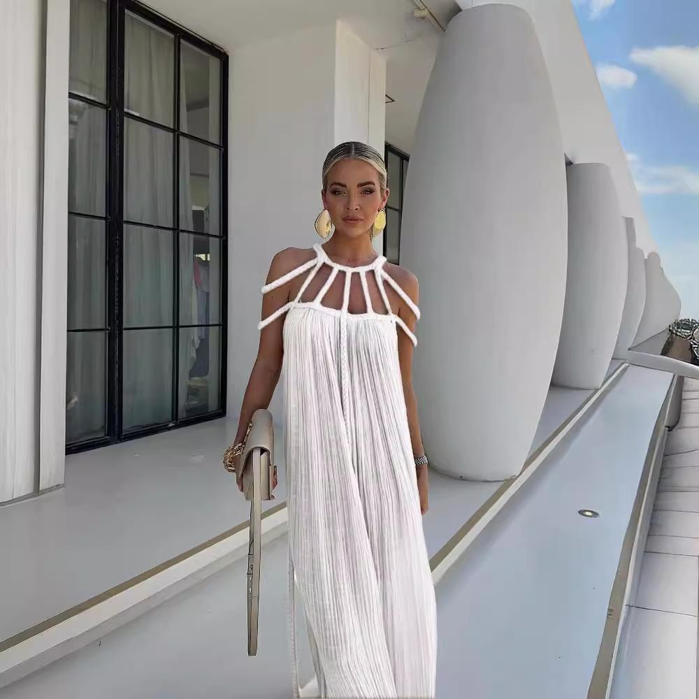 Однотонное платье макси в стиле Харадзюку с лямкой на шее, женское шикарное длинное платье без рукавов с открытой спиной, женское свободное пляжное платье для отдыха и вечеринки One Size белый
Однотонное платье макси в стиле Харадзюку с лямкой на шее, женское шикарное длинное платье без рукавов с открытой спиной, женское свободное пляжное платье для отдыха и вечеринки One Size белый